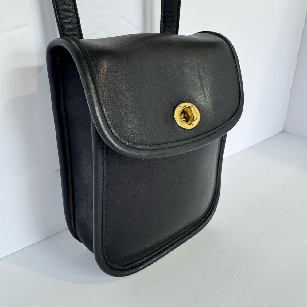 Vintage Viral Coach Sidepack Crossbody Black Purse - Picture 13 of 14